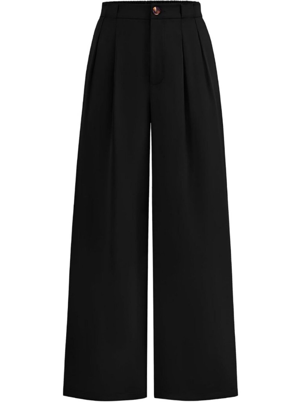 Chic High-Waisted Wide Leg Trousers for Women | Dressy Button Pants 2026